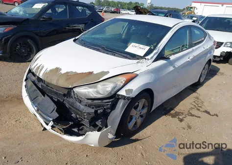 2013 Hyundai Elantra Gls z USA, uszkodzony, nr VIN 5NPDH4AE5DH349210
